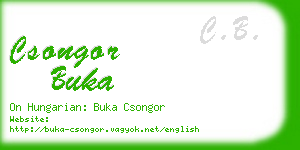 csongor buka business card